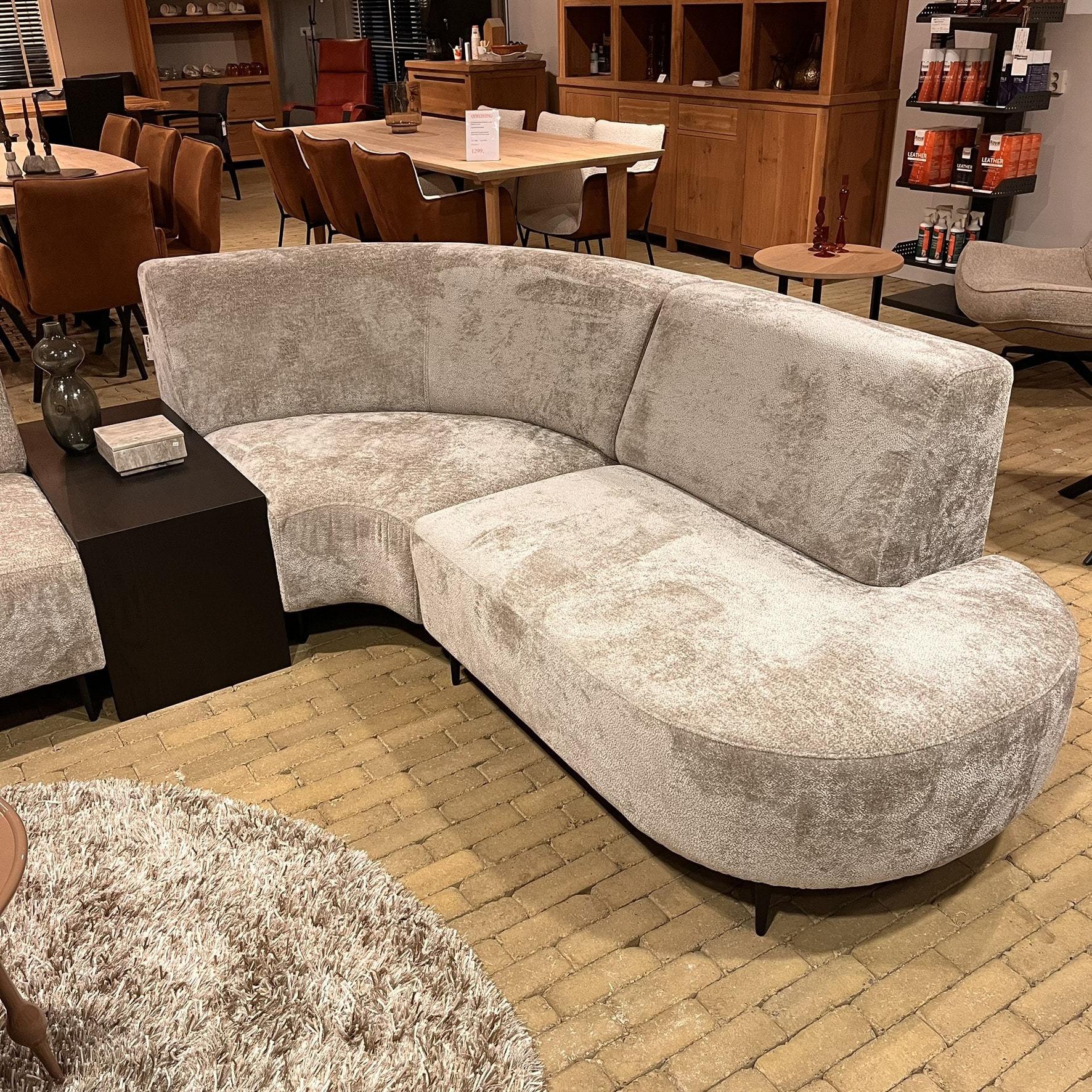 Banktafel eiken op maat gemaakt