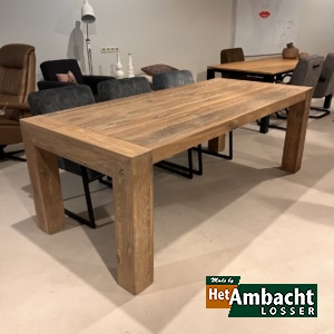 Bruut eiken eettafel 220cm