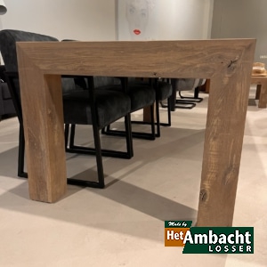 Bruut eiken eettafel 220cm