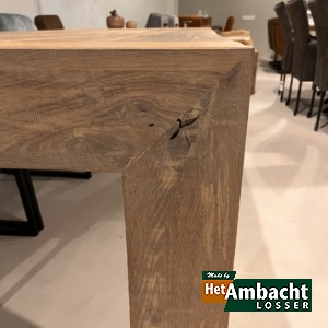 Bruut eiken eettafel 220cm