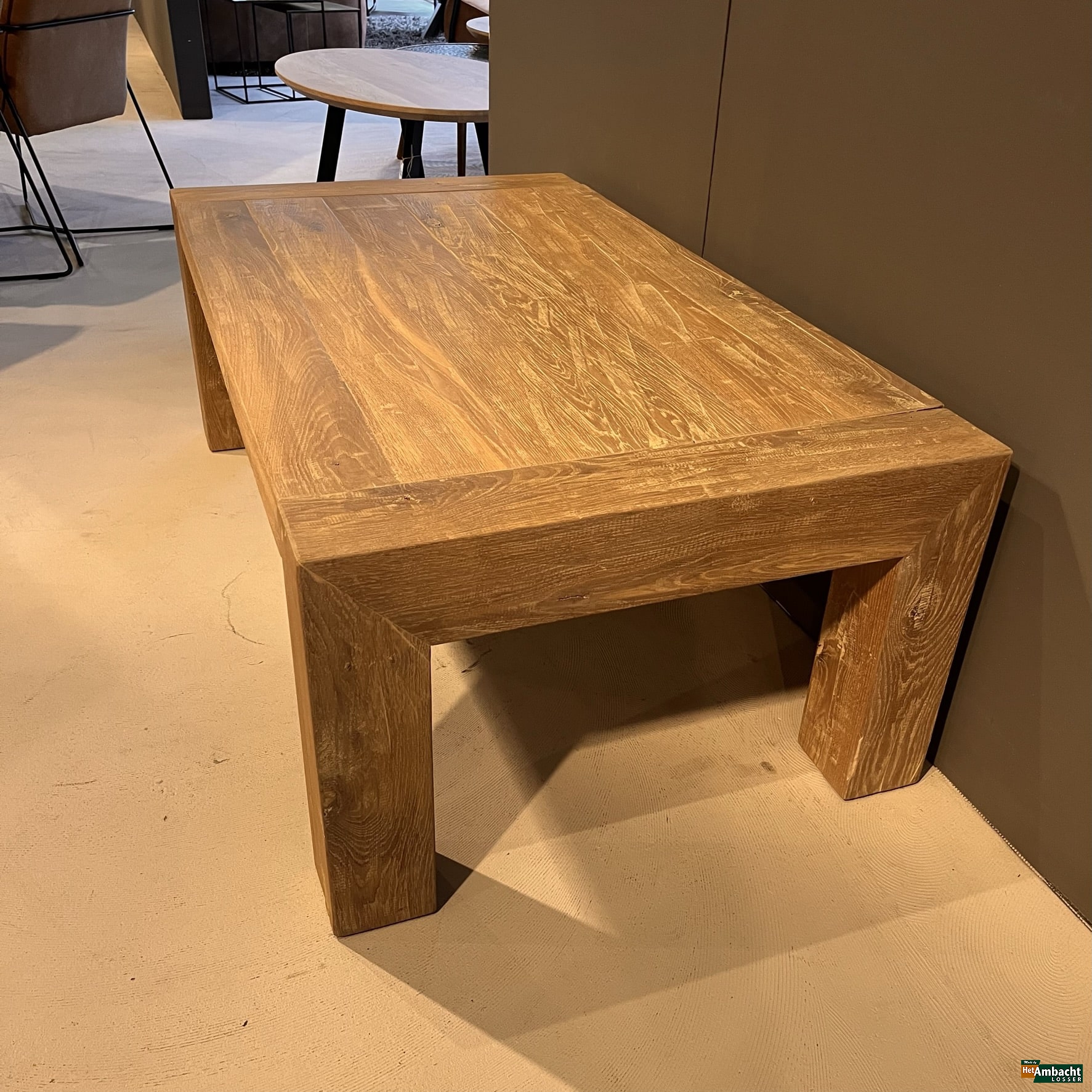 Bruut eiken salontafel 140cm