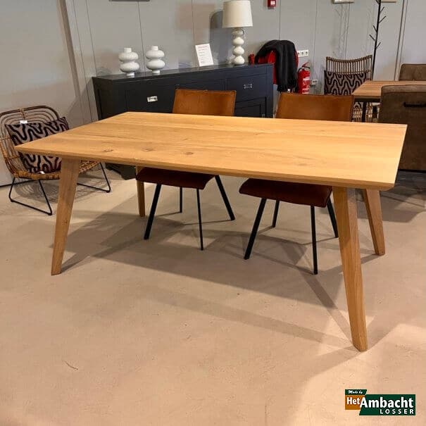 Kopenhagen rechthoekige eiken eettafel