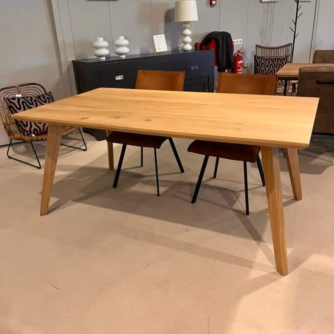 Kopenhagen rechthoekige eiken eettafel