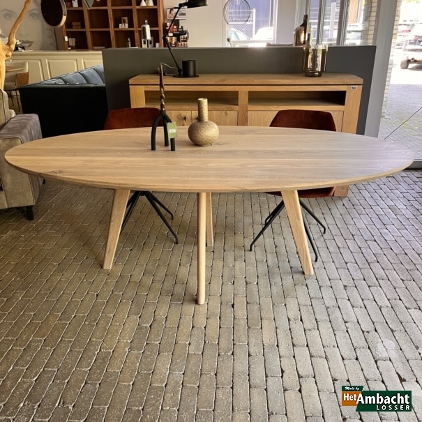 Tafels met houten poot