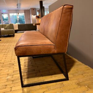 Lara bench 4-zits leer Africa S tabac