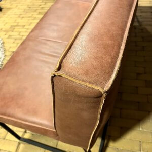 Lara bench 4-zits leer Africa S tabac