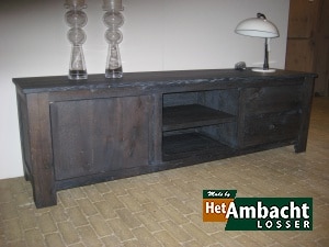 Massief TV dressoir eiken rustiek