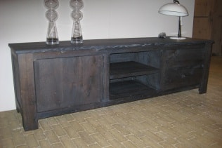 Massief TV dressoir eiken rustiek