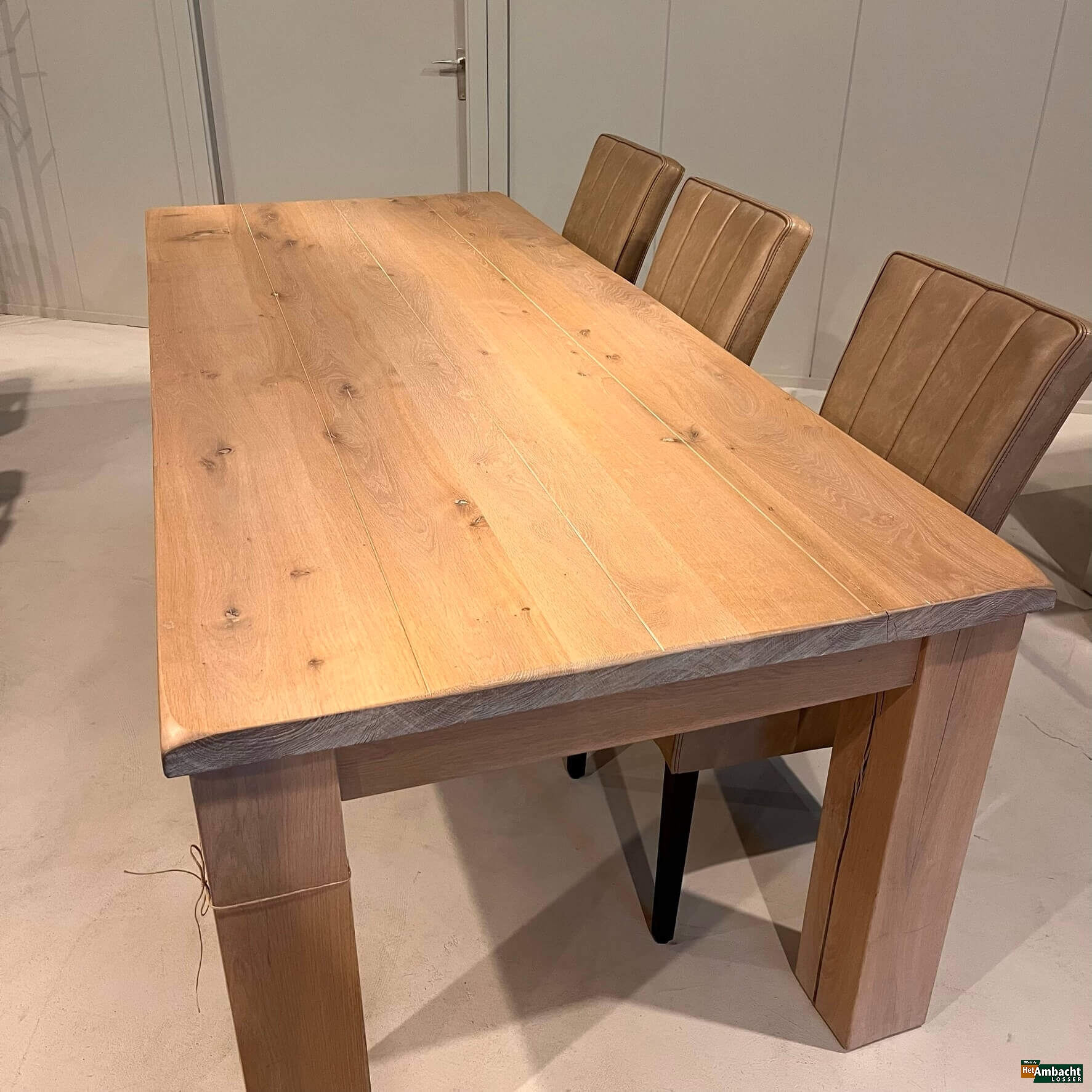 Massief eettafel eiken rustiek