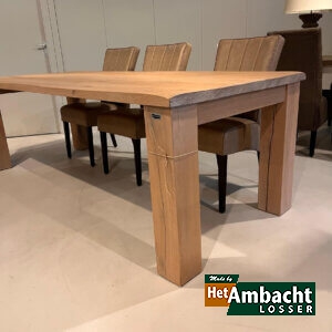 Massief eettafel eiken rustiek