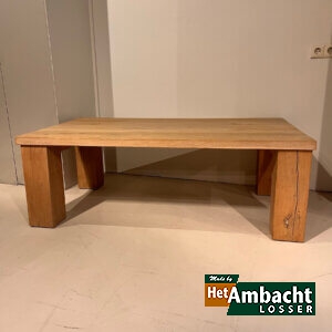Massief salontafel eiken rustiek