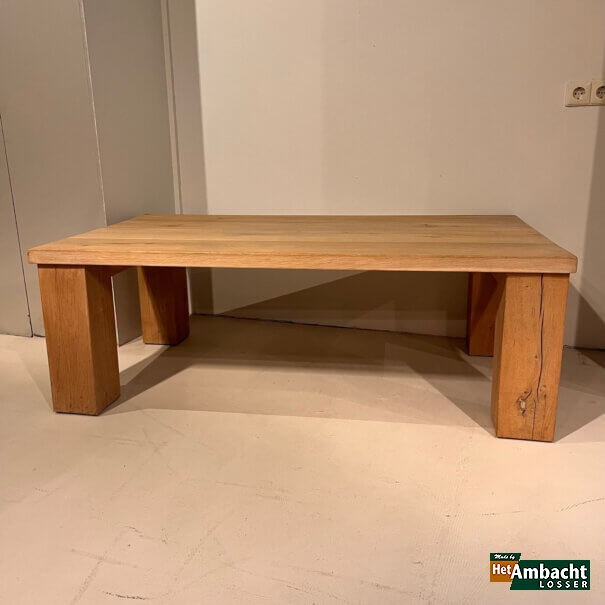 OPRUIMING!! Massief salontafel eiken rustiek