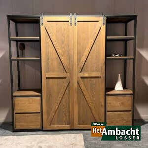 MetalWood schuifdeurkast eiken