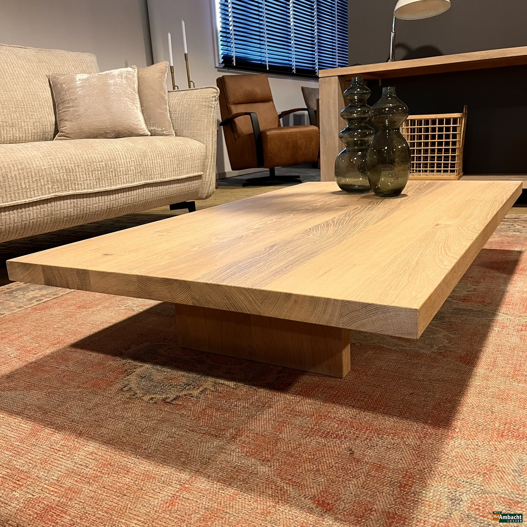 Modern salontafel eiken