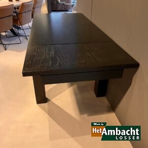 OPRUIMING Bordeaux eiken eettafel 160cm + 50cm verlengblad