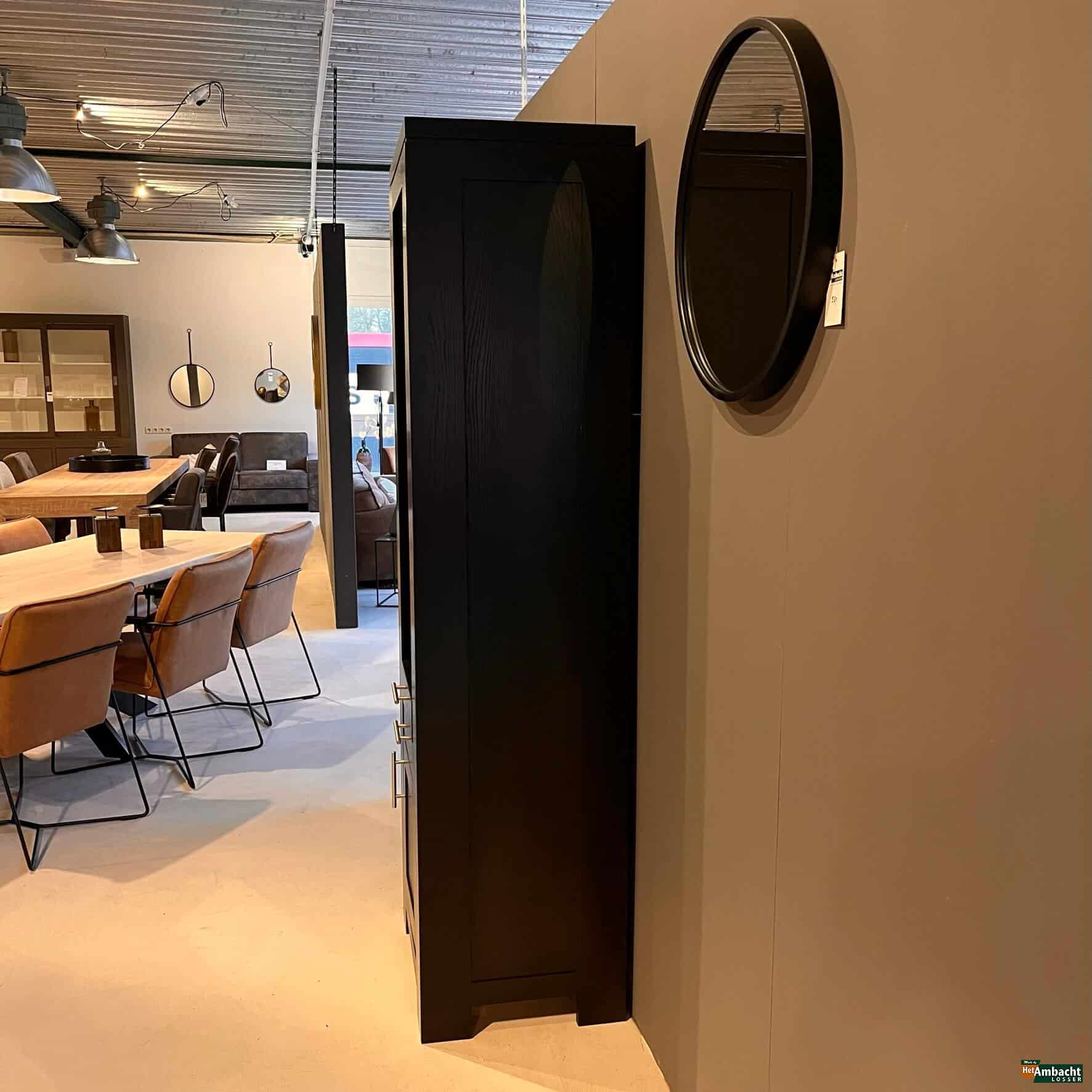 OPRUIMING Bordeaux eiken boekenkast wenge kleur