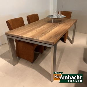RVS 12×4 eettafel