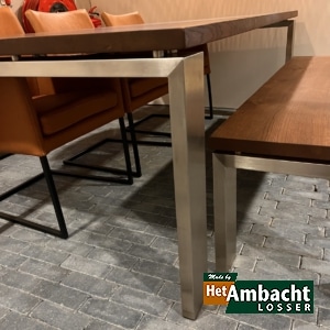 RVS 12×4 eettafel