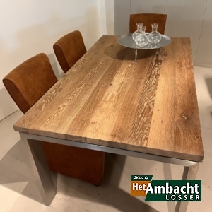 RVS 12×4 eettafel