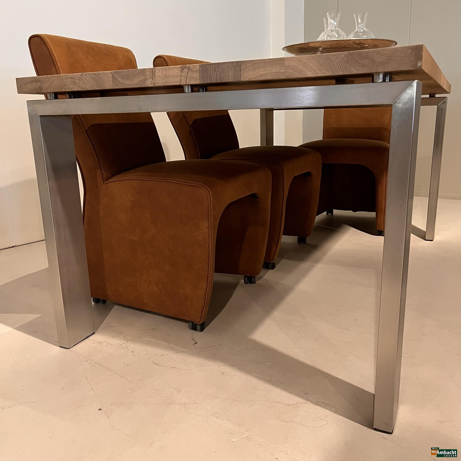 RVS 12×4 eettafel