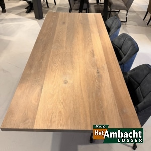 Rechthoekige eiken eettafel – Poot no. 961