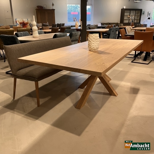 Rechthoekige eettafel 240x100 / Spinpoot 731