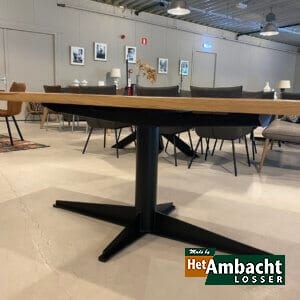 Rechthoekige rustiek eiken eettafel – Poot 969