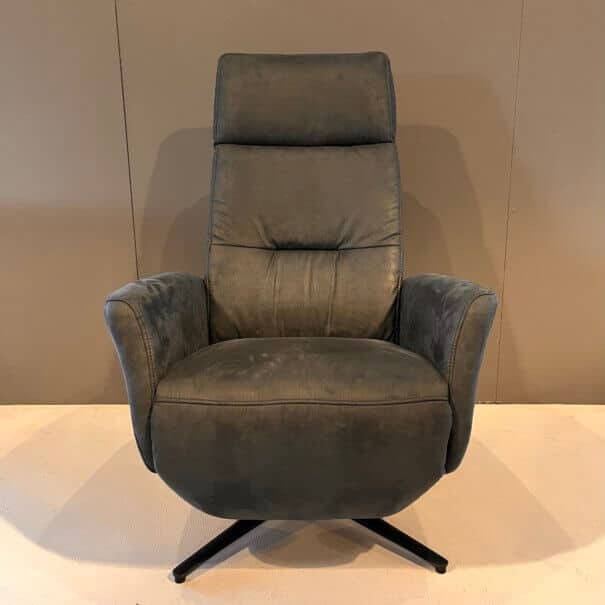 OPRUIMING! Relaxfauteuil LF103 Cow antracite