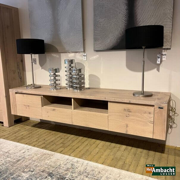 Stoer TV dressoir eiken rustiek