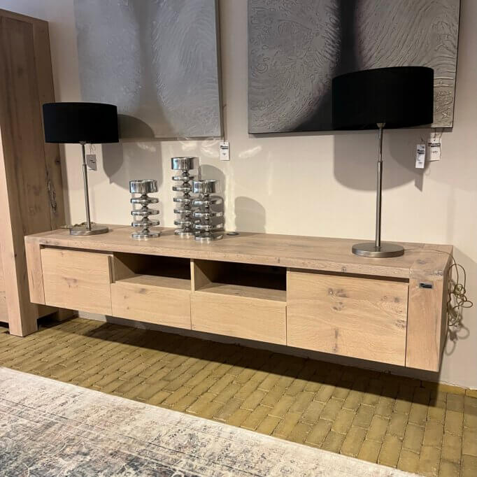 Stoer TV dressoir eiken rustiek