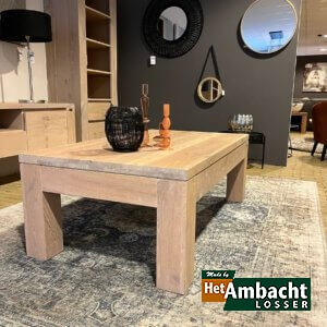 Stoer eiken salontafel
