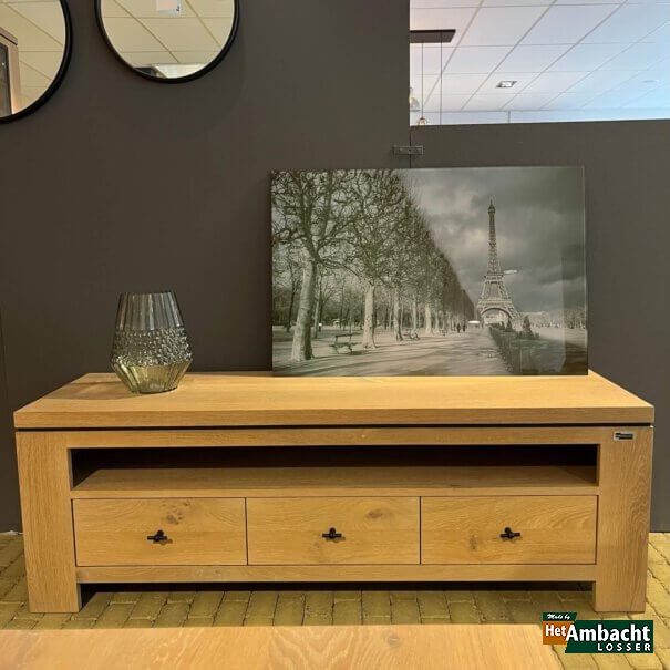 Strak TV dressoir eiken 