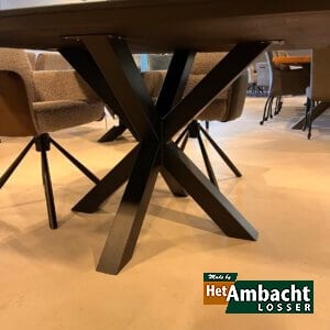 Vierkant eiken eettafel – Poot no.924