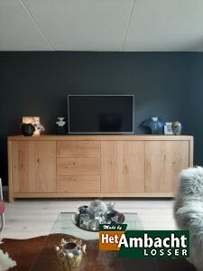 DEELBAAR EIKEN DRESSOIR 280 CM LANG